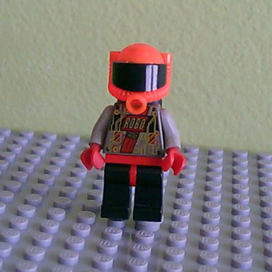 LEGO Minifigure-RoboForce Red with Plain Legs-Space / RoboForce-SP058-Creative Brick Builders